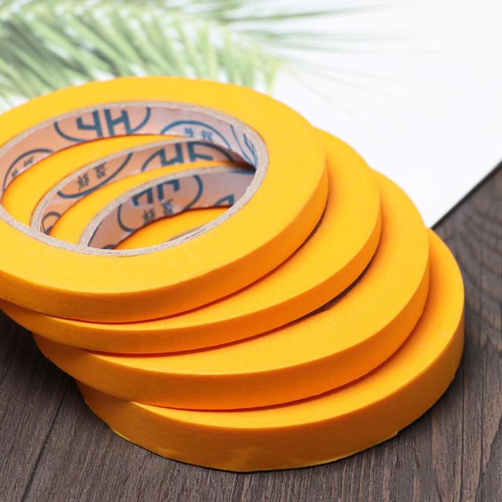 1PC%2050M%20General%20Purpose%20DIY%20Craft%20Painting%20Paper%20Car%20Sticker%20Masking%20Tape%20Yellow%20Adhesive%20-%20Image%203