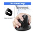 ZELOTES F-17 Vertical Mouse 2.4GHz Wireless Gaming Mouse 6 Keys Ergonomic Optical Mice with 3 Adjustable DPI for PC Laptop. 