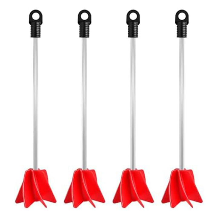 4 Piece 11In Drill Bit Paint Mixer,4 Piece Drill Bit Mixer Attachment 1 ...