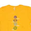 Yellow Seven Chakras Printed T-Shirt Unisex. 