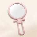 JAERBEE 10X Handheld Magnifier, Double Sided Folding Makeup Mirror, Portable Handheld Mirror with Adjustable Handle(Pink). 