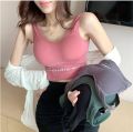 2 Pcs Tops Tube Seamless Bras with Chest Pad Wireless Bra Crop Top Bralette Sports For Women. 