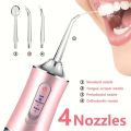 230ml Premium Dental Flosser | IPX7 Portable Oral Irrigator | 3 Speed Level (Soft, Normal & Pulse) | Electric Water Flosser | Irrigator | Dental Water Floss for Teeth Braces & Orthodontic Teeth | Electric Brush Alternative for Teeth Whitening & Deep Floss. 