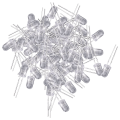 NANLIY 200 Pcs 5mm Warm White LED Diode Lights DC 3V 20MA Bulb Lamps Electronics Components Light Emitting Diodes. 