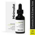 Minimalist 10% Niacinamide Serum for Acne Control & Oil Balancing with Zinc | Pore Minimizer for Face | Clears Acne Marks & Blemishes for Even Skin Tone | For Women & Men | 1 Fl Oz / 30 ml. 