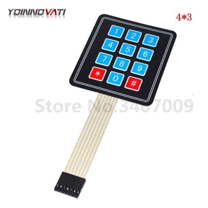 5pcs NEW 12 Key Membrane Switch Keypad 4 x 3 Array Matrix keyboard ...