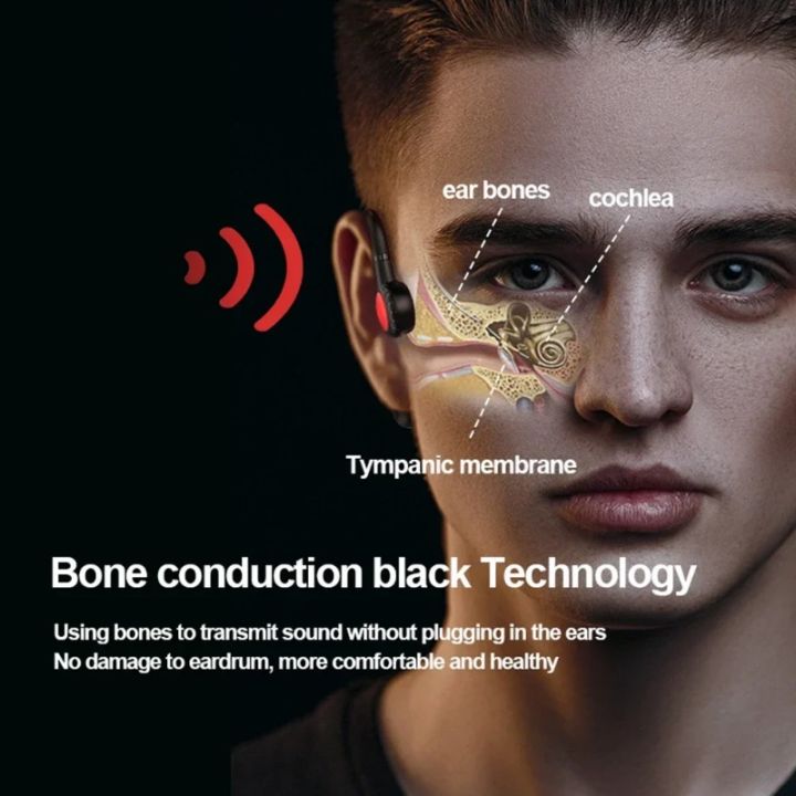 Portable Bone Conduction Sports Cycling Fitness Stereo Sports Ear 618 ...