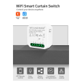 1 PCS Tuya WIFI Smart Curtain Module Switch APP Remote Control White Plastic for Alexa Home Voice Control. 