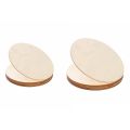 NAMUNY 20PCS Natural Wood Pieces Slice Round Unfinished Wooden Discs for Crafts Centerpieces DIY Ornaments 4Inch & 5.9Inch. 