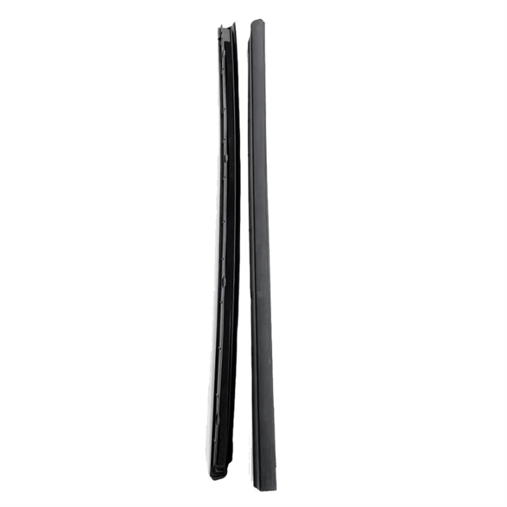 1 Pair Front Side Windshield Adhesive Strip 68297608AB 68297609AB Black ABS Car Accessories for Ram 1500 2009-2023