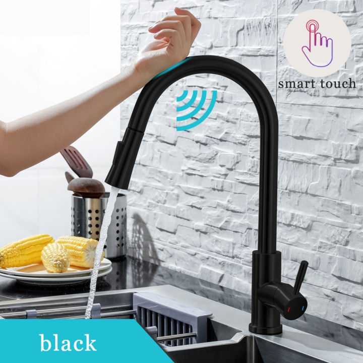 DQOK%20Kitchen%20Faucet%20Pull%20Out%20Brushed%20Nickle%20Sensor%20Stainless%20Steel%20Black%20Smart%20Induction%20Mixed%20Tap%20Touch%20Control%20Sink%20Tap%20-%20Image%207