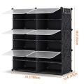 12 Cube Stackable Shoe Rack Storage Cabinet. 