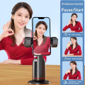 Q02 360° Auto Face Tracking Phone Holder – AI-Powered Smart Gimbal with Gesture Control & Detachable Bluetooth Remote – Professional 360 Rotation Tripod Mount for TikTok, Vlogging, Live Streaming & Reels. 
