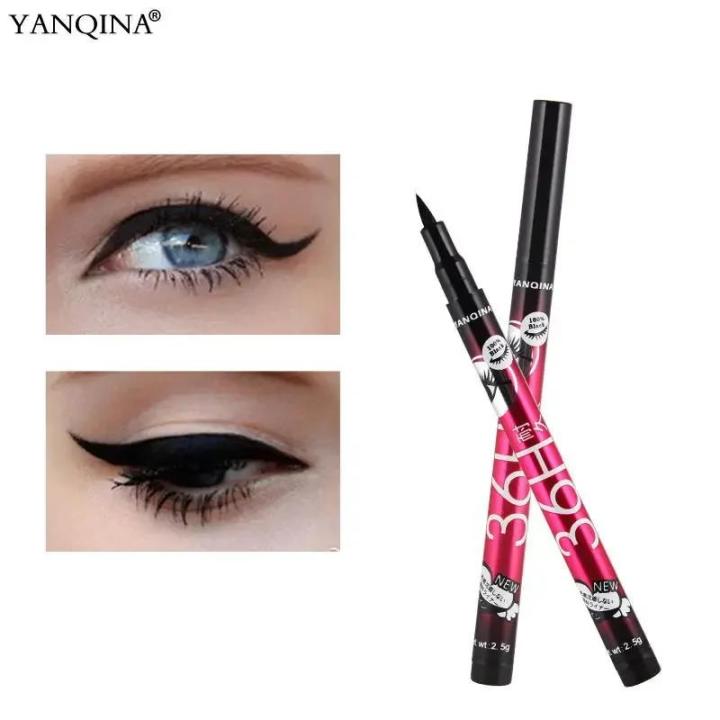 Aweisuan%20Hot%20Sale%2012pcs/set%20YANQINA%20Lasting%2036H%20Liquid%20Eyeliner%20Pencil%20Waterproof%20Black%20Easywear%20Eye%20Liner%20Pen%20Cosmetic%20wholesale%20makeup%20eyeliner%20-%20Image%204