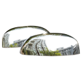 OYPFXMI 2X Chrome Side Rear View Upper Mirror Caps for Truck 2007-2013. 