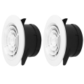 Air Intake Round Fresh Air Outlet Fresh Air System Air Outlet Exhaust Hood Ventilation Outlet White. 