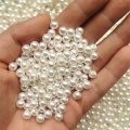 1000 Pieces of Pearls Craft Beads 8Mm Loose Pearl With Holes For Bracelet Necklace Jewelry Making Sewing Crafts Decoration Vase Filler. 