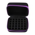 Nail polish holder carrying box essential oil perfume 10 bottles 6 colors essential oil box 30ml travel carrying pouch purple. 