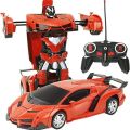 Lamborghini Hand Held Remote Controlled Transformer Robot And Chargeable Car,. 