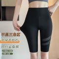 [2329 People Collection ] Dingguagua Shark Pants Summer New Mesh Outer Wear Yoga Women's Nine-point Pants High Waist Slim Fit Leggings Women. 