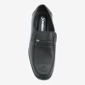 Fashion Men Loafers Black Genuine Leather Slip-On Men's Dress Shoes Wedding Party Formal Suit Shoe Men(074). 