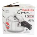 Hawkins Silver Aluminum Pressure Cooker With Free Recipe Book - 1.5 Litres. 