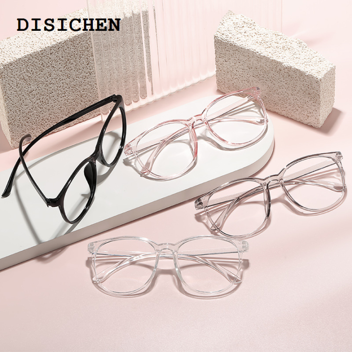 DISICHEN%20Profesional%20Transparent%20Large%20Frame%20Computer%20Glasses%20Women%20Round%20Anti%20Blue%20Light%20Optical%20Spectacle%20Flat%20Lens%20Eye%20Protection%20Plain%20Glasses%20-%20Image%202