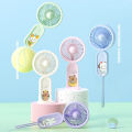 Handheld sling small fan usb charging mini candy color portable silent office student gift fan factory. 