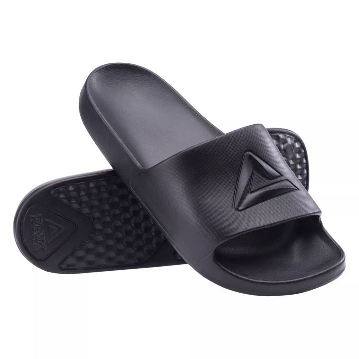 PEAK Taichi Comfort Waterproof Slippers Black For Men RLW2310L | Waterproof Taichi Fashion Slides And Sandal For Boys