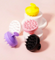 Smart Choice Scalp Massager Shampoo Brush | Soft Silicone Bristles Hair Scrubber for Dandruff Removal | Hair Loss Prevention | Exfoliating Scalp Care for All Hair Types (Multicolor, Eco-Friendly). 