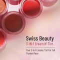 Swiss Beauty 3-in-1 Lip and Cheek Cream N' Tint - Multi-Use Velvet Matte Finish | High Pigment & Long-Lasting | Soft Creamy Texture for Lips, Cheeks & Eyes. 