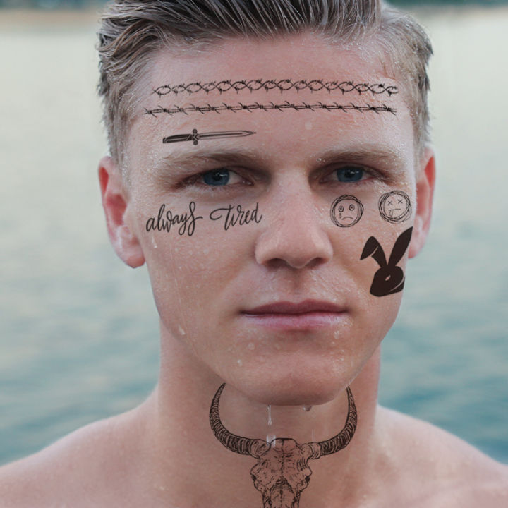 Big%20Size%20Malone%20Tattoo%20Bull%20Head%20Face%20Sticker%20Men%20Neck%20Hand%20Back%20Cool%20Body%20Art%20Temporary%20Tattoo%20Letter%20Tatoo%2021x15cm%20-%20Image%202