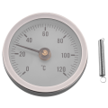 -W50A Thermometer Hot Water Pipe Bimetal Temperature Gauge. 