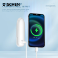 DISCHEN Fashion Mini Fan Portable Rechargeable Electric Air Cooling Fan 3 Speeds Small Pocket Fan with Power Bank Flashlight for Travel Outdoor. 