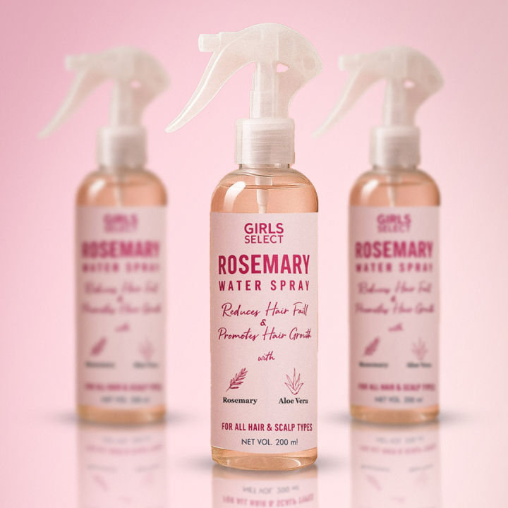 Girls Select Rosemary Water Spray – Boosts Hair Growth, Reduces Hair Breakage, and Provides Deep Hydration, Lightweight and Non-Greasy for Daily Use, with a Fresh Natural Fragrance
