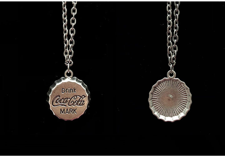 %E3%80%90Mega%20Sale%E3%80%91Necklace%20Men's%20Cold%20Style%20Simple%20Coca-Cola%20Bottle%20Cap%20Pendant%20Couple's%20Accessories%20Women's%20Chain%20-%20Image%203