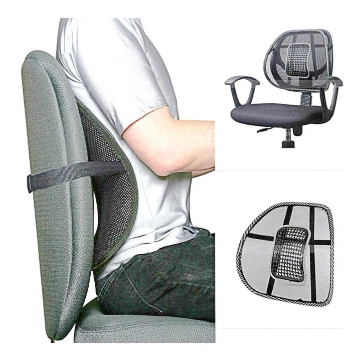 Lumbar Back Support Spine Posture Corrector Mesh Car Seat Office Chair