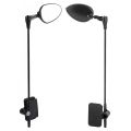 2 PCS Lightweight Adjustable Mirror Helmet Rear View Mirror Convex Lens Black Bike Rear View Mirror Cycling Accessories Bicycle Rear View Mirror Mountain Road Bike. 