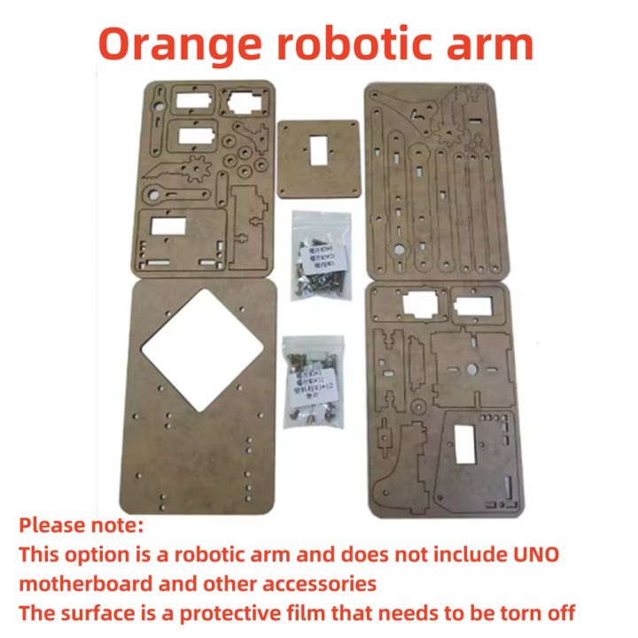SG90%204%20DOF%20Unassembly%20Acrylic%20Mechanical%20Arm%20Robot%20Manipulator%20Claw%20For%20Arduino%20Maker%20Learning%20DIY%20Kit%20Robot%20-%20Image%206