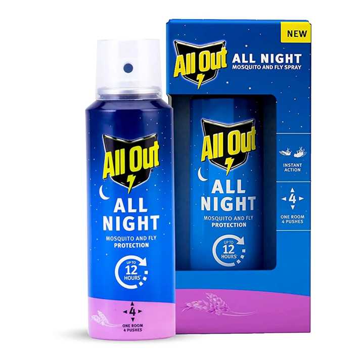 All Out Mosquito and Fly Spray , Pack of 2 *30 ml | 12 Hours Rated Protection For Entire Room | Lasts 60 Nights