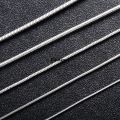Difutagui 0.9/1.2/1.5/2/2.4mm Stainless Steel Square Snake Chain Special Necklace Silver Color For Men Women's Fashion Jewelry. 