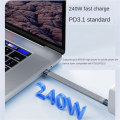 TWEXQNY 2X USB4 Data Cable 40Gbps USB C to Type C Short Cable PD 240W 8K 60Hz for 3/4 15 Pro Max SSD. 