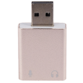 fasdaga 5X USB Sound Card 7.1 External USB to Jack 3.5mm Headphone Adapter Stereo Audio Mic Sound Card for Pc Computer Laptop. 