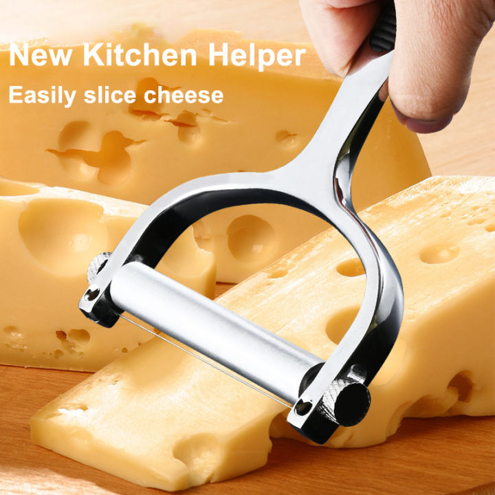 Cheese Clipper Cheese Slicer & Cheese Cutter - Adjustable Stainless Steel Wire Cheese ...