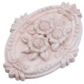 fasdaga 2X Retro Wood Ornament Applique Carving Ornament for Cabinet Door Furniture Decoration(13X9cm). 