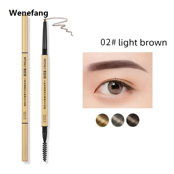 Wenefang%20Small%20Gold%20Bar%20Eyebrow%20Pencil%20Waterproof%20and%20Sweatproof%20Non-decolorizing%20Lasting%20Ultra-fine%20Core%20Female%20Gray%20Brown%20-%20Image%207