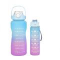 2pcs/Set Sports Large Capacity Water Bottle For Hiking Camping Cup( 2000ml-900ml) - Water Bottes. 