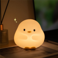 Duck Night Light, Cute Duck Lamp,Squishy Silicone Nightlight with 30 Minutes Timer, Rechargeable Bedside Lamp with Touch Easy Install Easy to Use. 