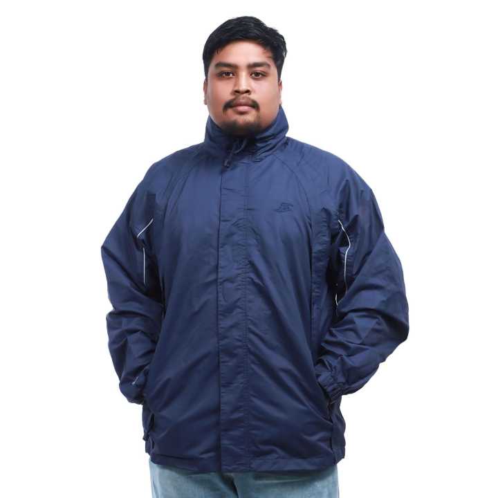 Blue Color Plus Size Windcheater Light Weight Jacket for Men