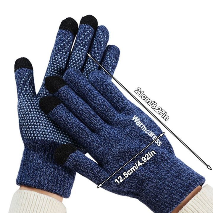Fashion%20Thickened%20Five%20Finger%20Gloves%20Breathable%20Windproof%20Wool%20Knitted%20Touchable%20Anti%20Slip%20Screen%20Cold-proof%20Full%20Fingered%20Gloves%20Men%20Women%20-%20Image%202